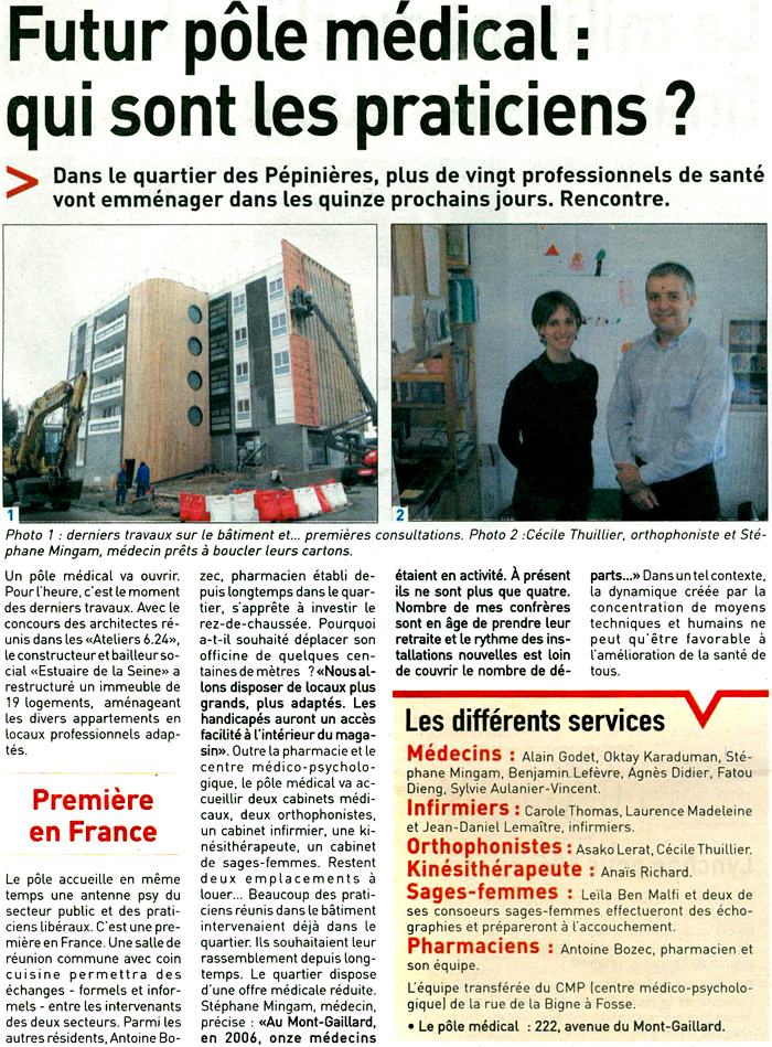 Le Havre Infos - Les Pénières, Pôle médical