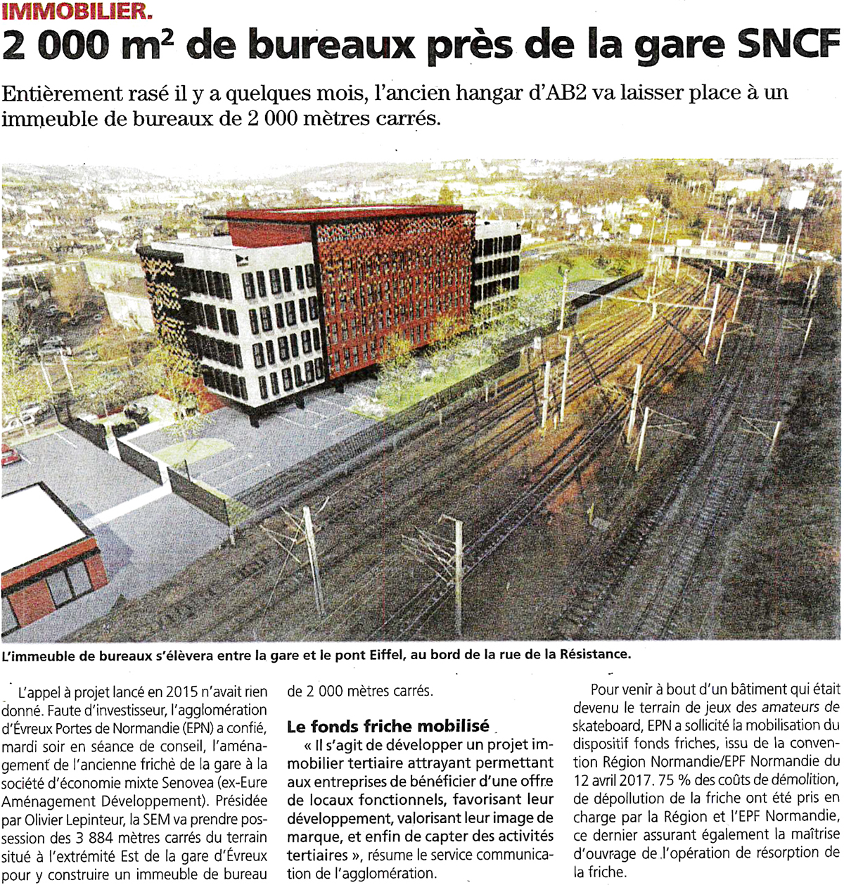 La Depeche - 2000 m² de bureaux près de la gare SNCF