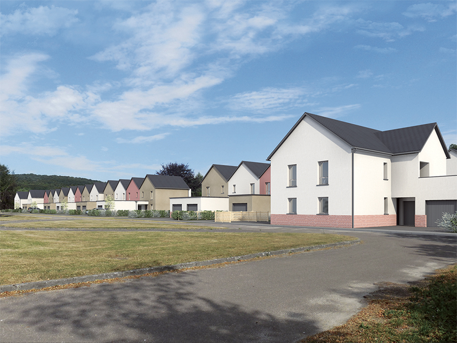 Perspective des logements - 20 logements individuels