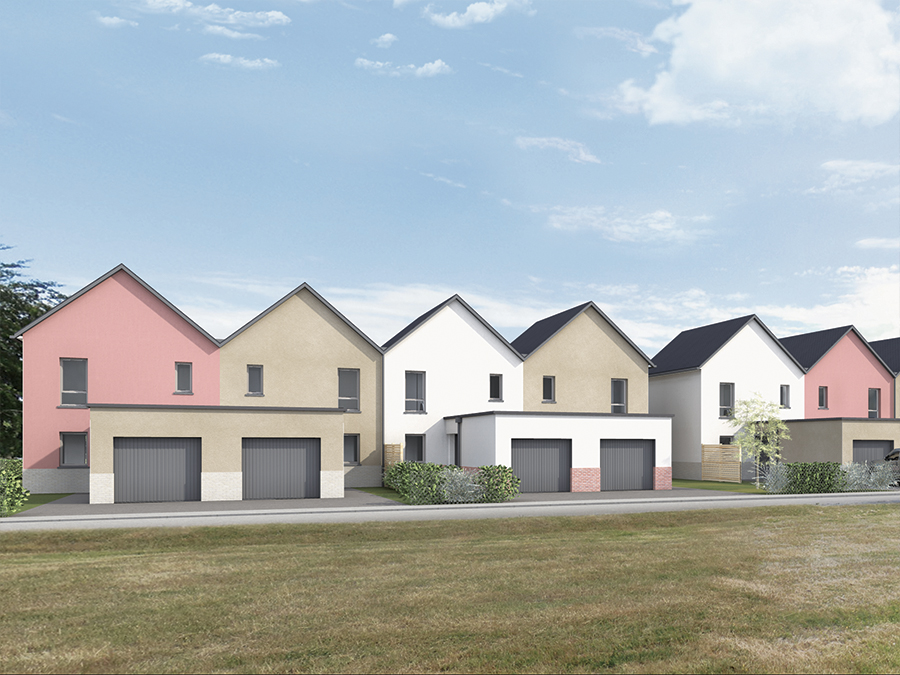 Perspective des logements - 20 logements individuels