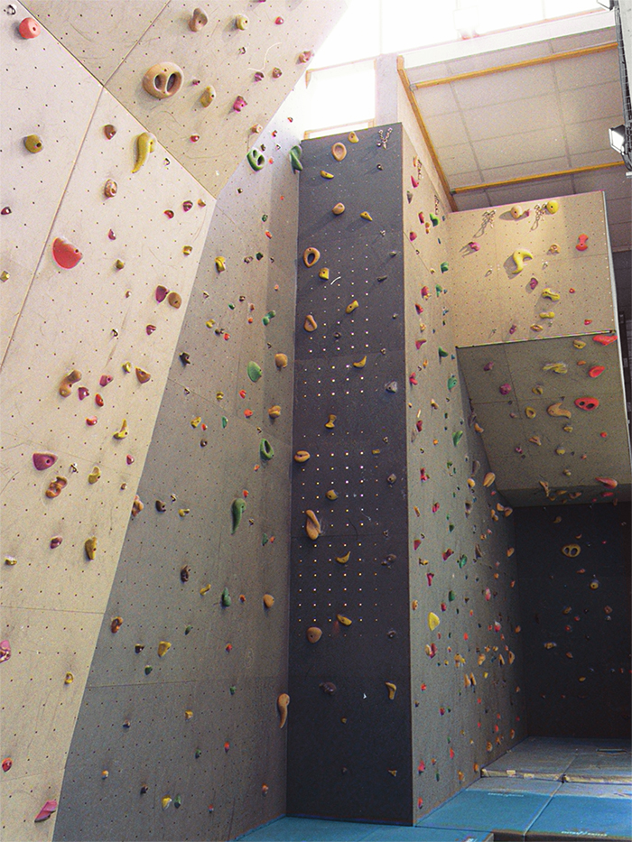 Mur d'escalade - Gymnase Descartes, Construction & extension d'une salle multisports