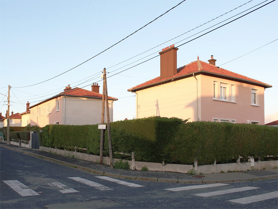 Vue générale des maisons - Cité Jardin, Réhabilitation de 35 logements individuels