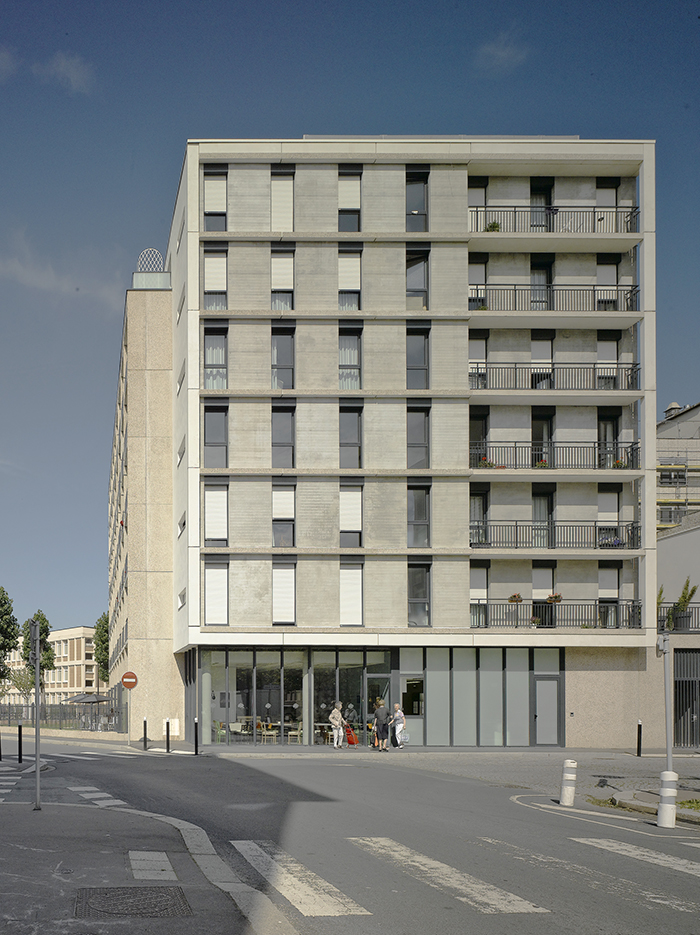 Vue sur la façade Est - Résidence senior Les Jardins d'Arcadie