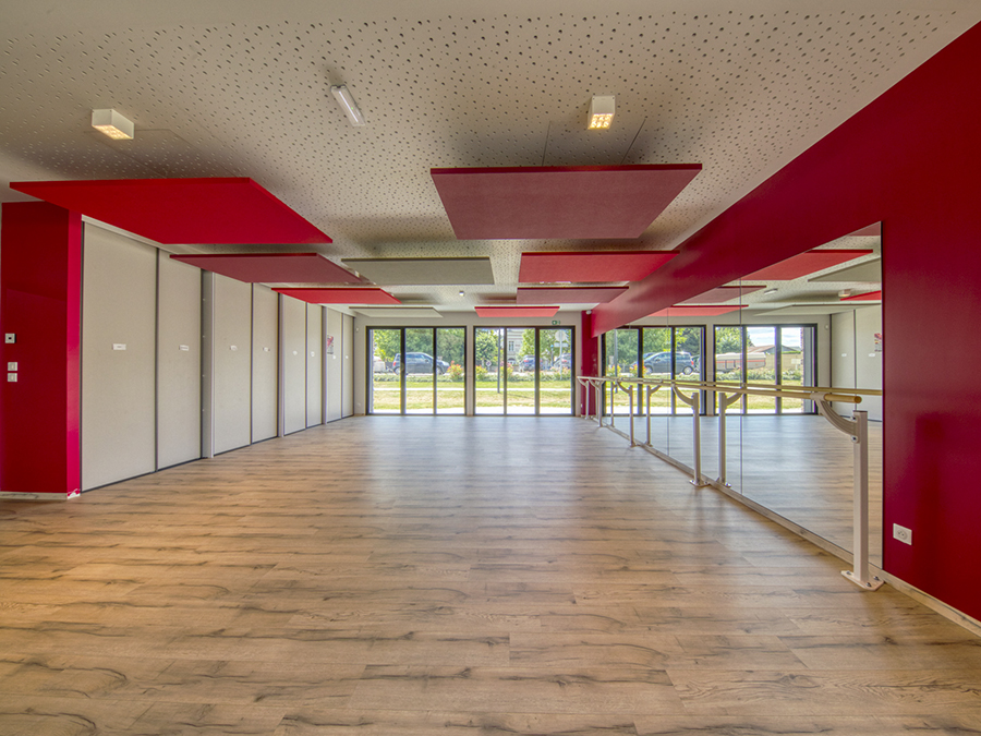 Vue sur une salle d'activité - Maison des associations, Bâtiment à énergie positive