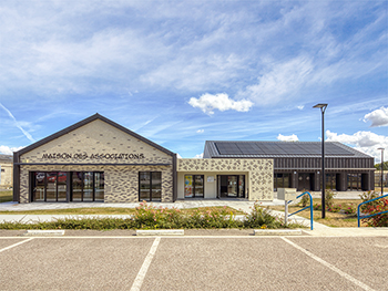 Maison des associations, Bâtiment à énergie positive - Lieurey