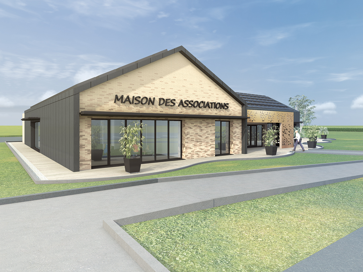 Maison des associations, Bâtiment à énergie positive - Lieurey