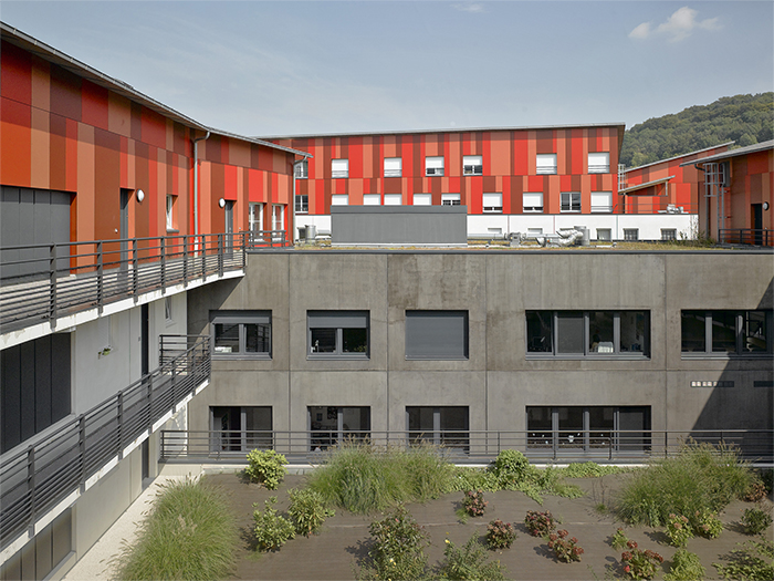 Vue sur les jardins de la résidence - Résidence Europe, 54 logements collectifs THPE