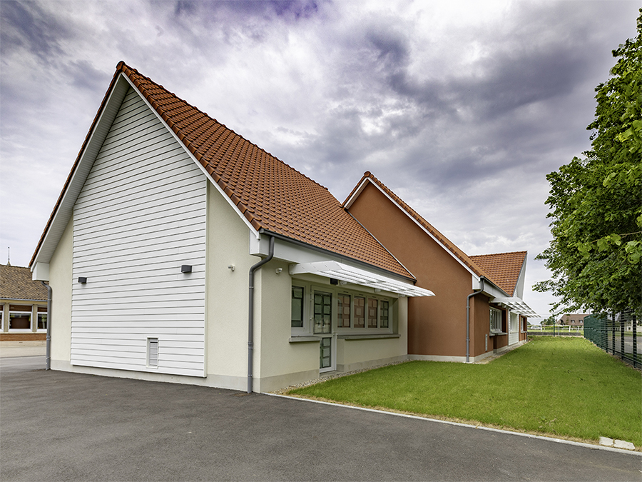 Vue de l'extension - Extension du groupe scolaire Eric Tabarly