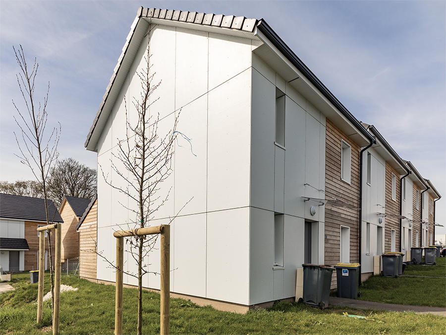 Vue des maisons groupées - Les Longs Jardins, 78 logements individuels & collectifs