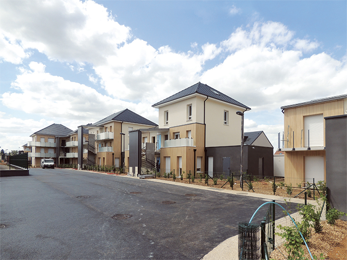 Vue du projet en phase chantier - Ensemble de 40 logements collectifs