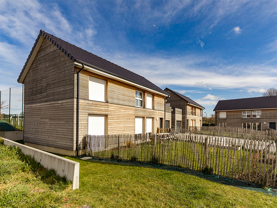 Vue des logements collectifs de l'îlot B - 18 logements individuels & collectifs