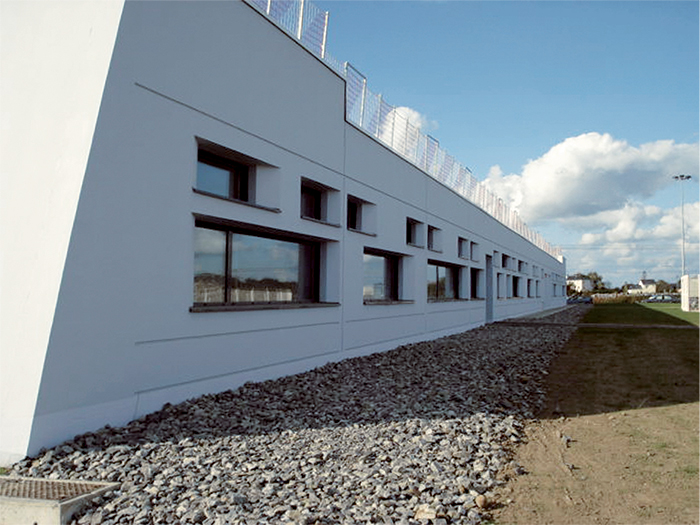 Vue des bureaux - Raffinerie Total : bureaux, ateliers, laboratoires, magasins, amphithéâtre, restaurant...