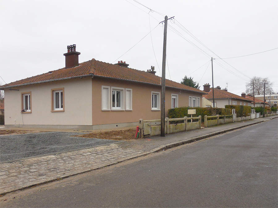 Maison type T3 - Cité Jardin, Réhabilitation de 67 logements individuels