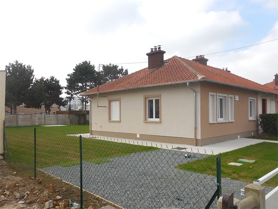 Maison type T3 - Cité Jardin, Réhabilitation de 67 logements individuels