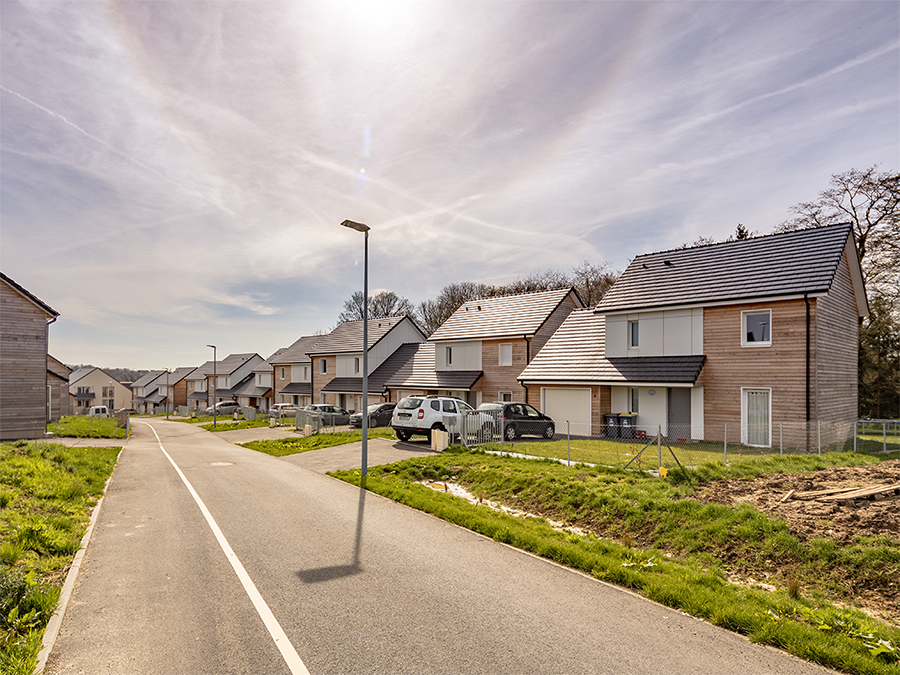 Entrée du lotissement - Les Longs Jardins, 78 logements individuels & collectifs