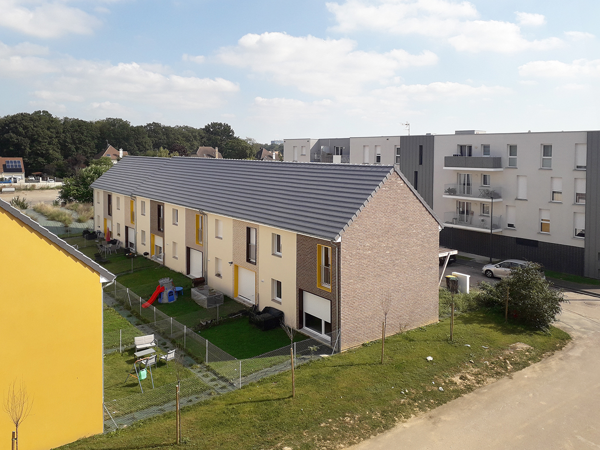 Perspective des logements individuels - 60 logements individuels & collectifs